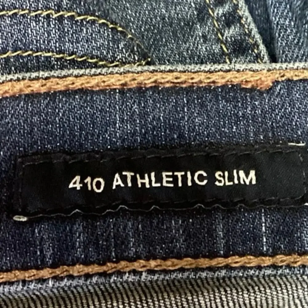 Lucky Brand 410 Blue Denim Straight Leg Stretch Athletic Slim Jeans Size 32\34
